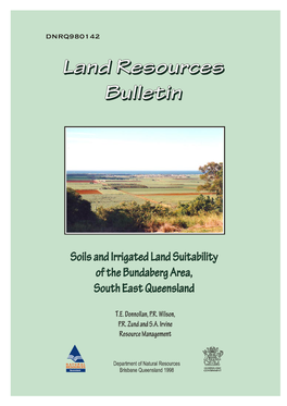 Soils and Irrigated Land Suitability of the Bundaberg Area, South-East