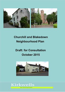 Churchill and Blakedown Neighbourhood Plan Draft