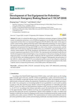 Automatic Emergency Braking Based on C-NCAP (2018)