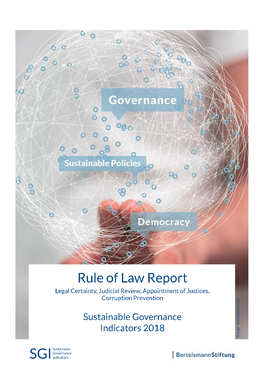 Rule of Law Report | SGI Sustainable Governance Indicators 2018