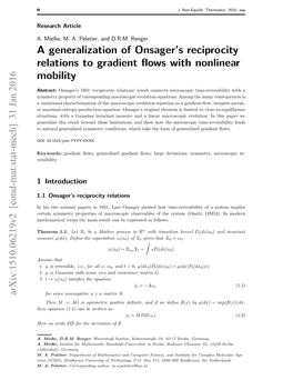 A Generalization of Onsager's Reciprocity Relations to Gradient Flows with Nonlinear Mobility