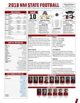 2018 Nm State Football