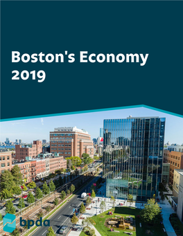 Boston's Economy 2019 the Boston Planning & Development Agency