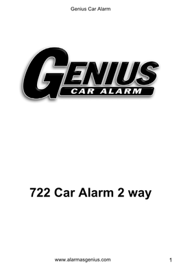 722 Car Alarm 2 Way