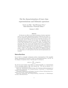 On the Characterization of Trace Class Representations and Schwartz Operators