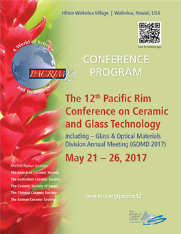 The 12Th Pacific Rim Conference On