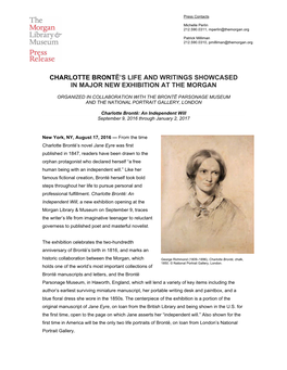 Charlotte Brontë's Life and Writings Showcased