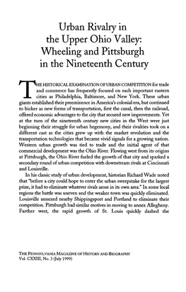 Wheeling and Pittsburgh in the Nineteenth Century