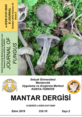 MANTAR DERGİSİ/The Journal of Fungus Ekim(2019)10(2)70-81