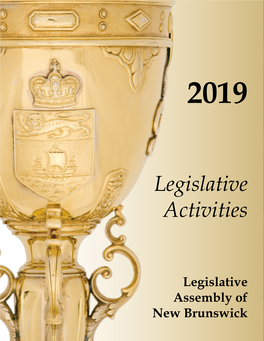 Legislative Activities 2019 | 1 As Speaker Until His Appointment in October 2007 As Minister of State for Seniors and Housing