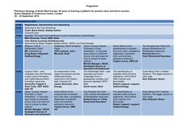 Programme Petroleum Geology of North West Europe