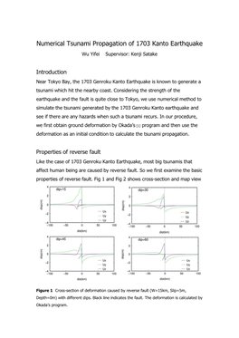 Numerical Tsunami Propagation of 1703 Kanto Earthquake