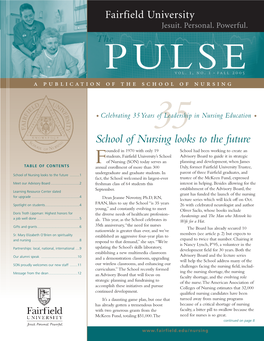 School of Nursing Looks to the Future