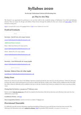 Edit Page ‹ Cheltenham Festival for Performing Arts — Wordpress