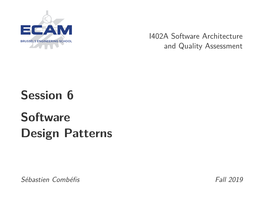 Session 6 Software Design Patterns