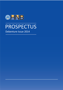 PROSPECTUS Debenture Issue 2014