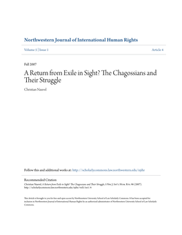 The Chagossians and Their Struggle, 5 Nw
