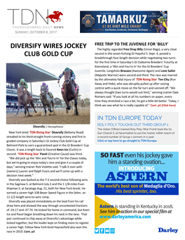 Diversify Wires Jockey Club Gold