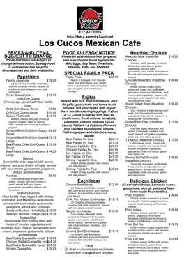 Los Cucos Mexican Cafe