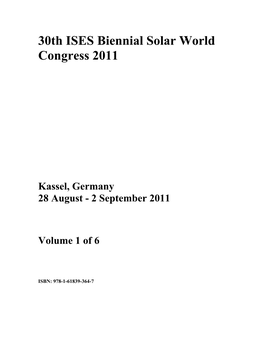 The ISES Solar World Congress in Kassel