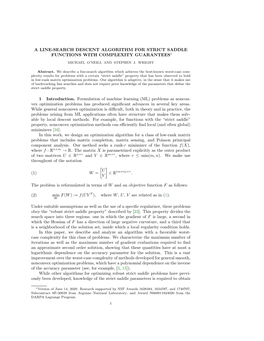 A Line-Search Descent Algorithm for Strict Saddle Functions with Complexity Guarantees∗