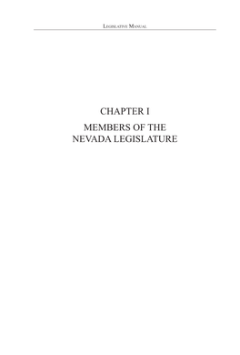 Chapter I—Members of the Nevada