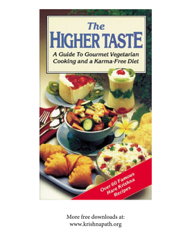 Higher Taste Cookbook