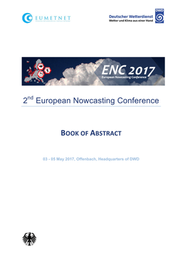 2 European Nowcasting Conference