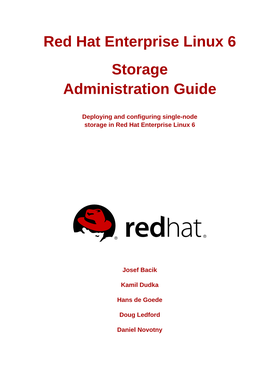 Red Hat Enterprise Linux 6 Storage Administration Guide