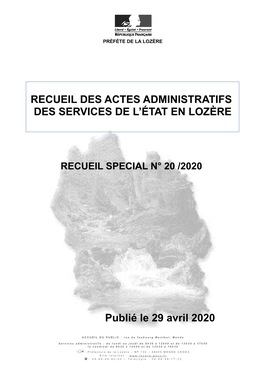 RAA SPE N° 20 Du 29 Avril 2020