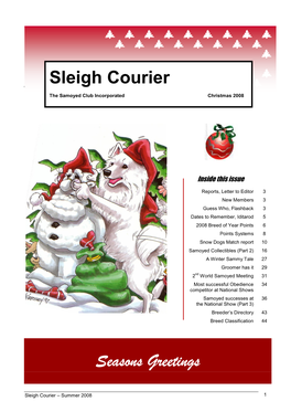 Seasons Greetings Sleigh Courier