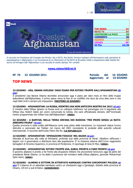 Dossier Nato Afganistan