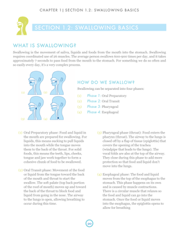 Section 1.2: Swallowing Basics