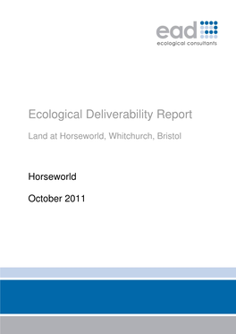 Ecological Deliverability Report