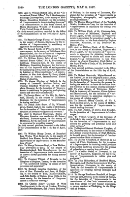 The London Gazette, May 3, 1867