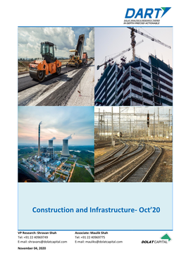 Construction and Infrastructure- Oct'20