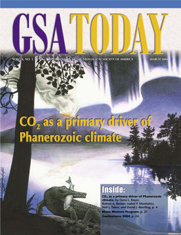 GSA TODAY Publishes News and Information for More Than the Early Late Cretaceous (Turonian, Ca
