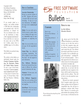 Bulletin November 2011 Forwarding