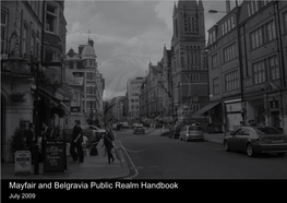 Mayfair and Belgravia Public Realm Handbook July 2009