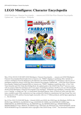 LEGO Minifigures: Character Encyclopedia LEGO Minifigures: Character Encyclopedia