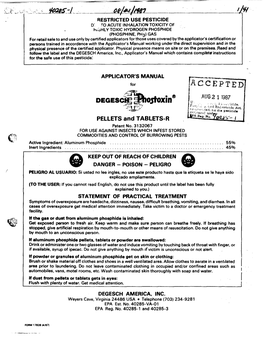 U.S. EPA, Pesticide Product Label, , 08/21/1987