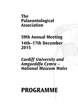 PROGRAMME Map 4 University and City Centre Cathays Park Campus (Map 4) Tel: 029 2087 4000