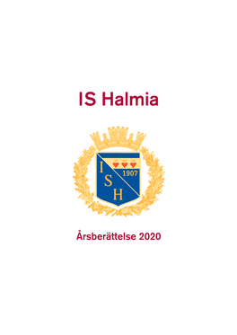 Årsberättelse IS Halmia 2020