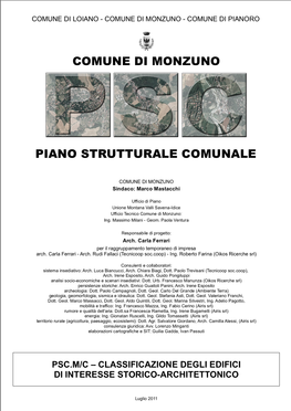 Piano Strutturale Comunale Comune Di Monzuno