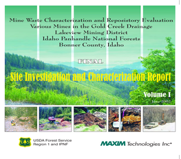 Site Investigation and Characterization Report