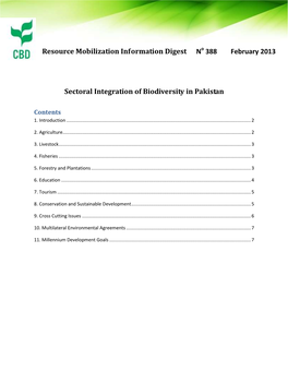 Resource Mobilization Information Digest N 388 February 2013