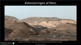 Koloniseringen Af Mars