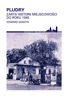 Pludry – Zarys Historii Miejscowości Do Roku 1945