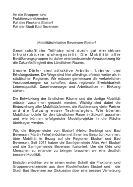 Mobilitätsinitiative Bevensen-Ebstorf