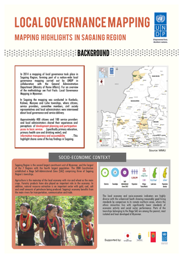 LOCAL GOVERNANCE MAPPING Mapping Highlights in Sagaing Region